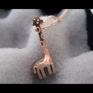 Girls Giraffe Never Fade Necklace